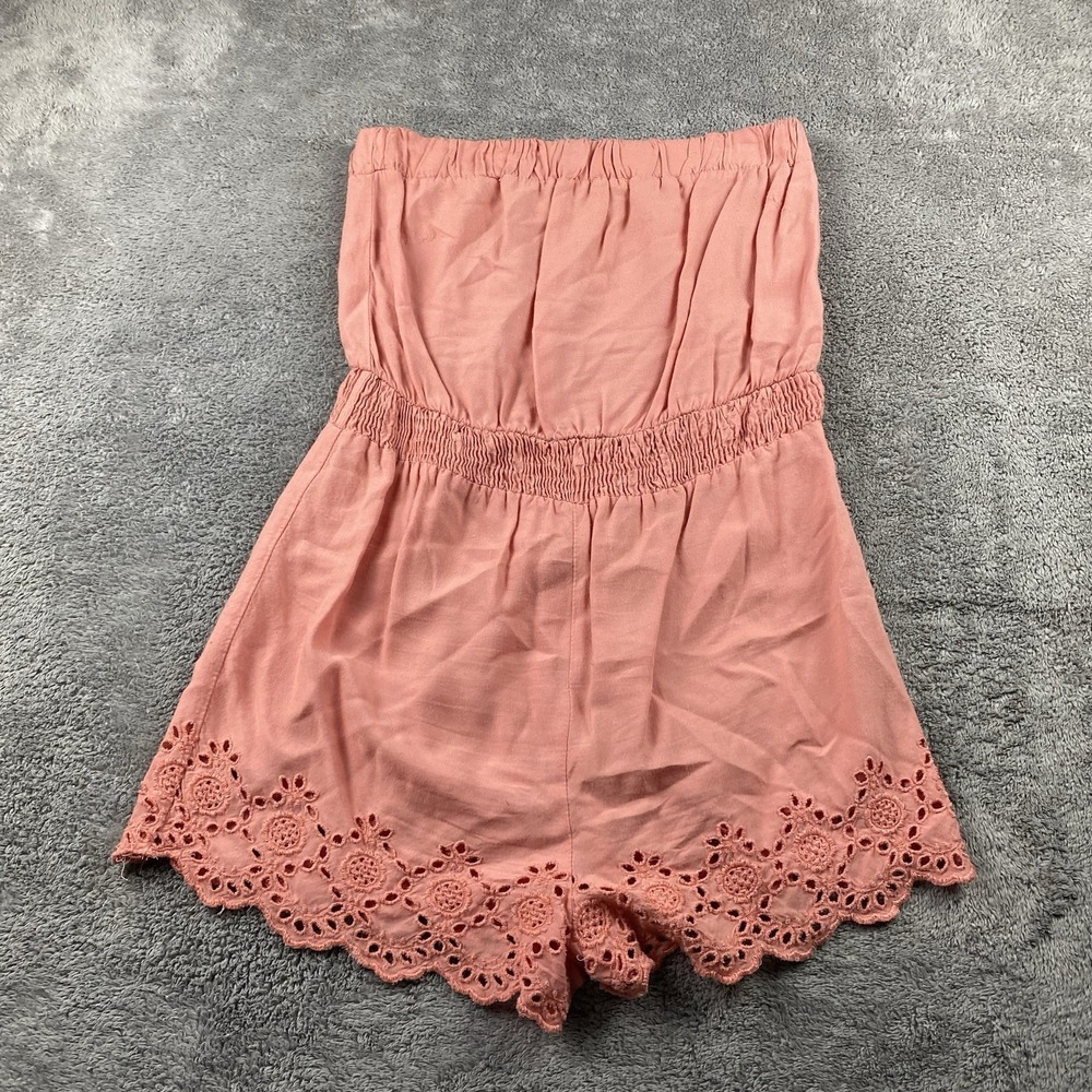 Staring at Stars Romper Womens Small Peach Sleeveless